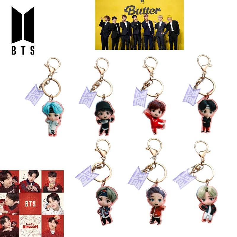 Kreslený akrylový přívěsek na klíče Tinytan Bts Fanoušek Musí mít!