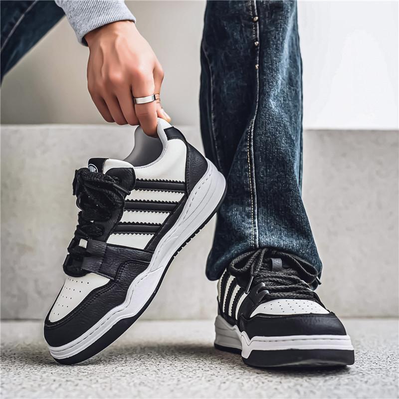 Moda pentru bărbați Pantofi de skateboard ocazional de jos pentru băieți Pantofi comozi Studenți de sex masculin Trend Talpă moale Clasic Respirabil Sală de sport Anti-alunecare