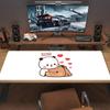 PandaBobaLove Lace Solid Color Mouse Pad Large Gaming Table Cushion Non-slip Laptop Tablet Big Mousepad XXL Mat Mini PC Playmat With Lock edge