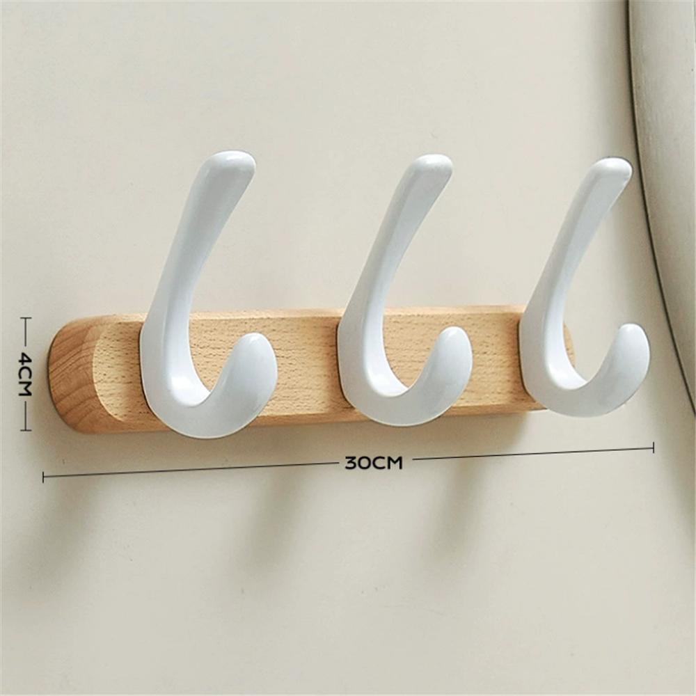 Robe Hook,Clothes Hook,Kitchen Hooks, Wood and Aluminum Towel Hanger Wall Mounted Towel Hooks kitchen hooks bathroom accessories
