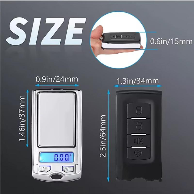 200g/0.01g Precision Jewelry Scale Portable Car Key Mini Scale Mini Digital Pocket Electronic Scale With LCD Display Weigh Tools