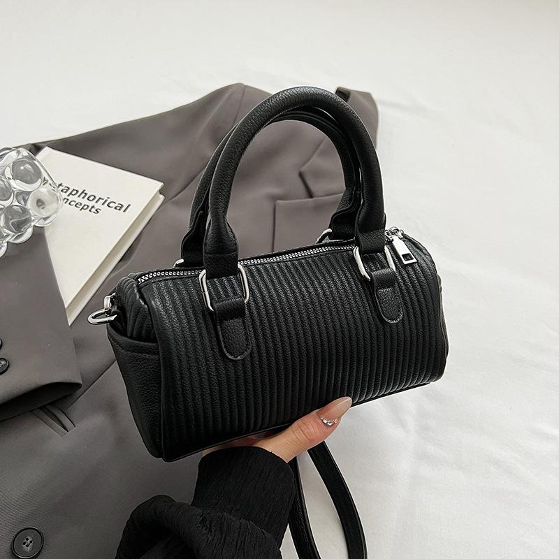 

Женская модная плиссированная сумка через плечо чёрный