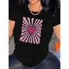 Damen Casual Kurzarm T-Shirt 1 Stück 100% Schwere Baumwolle - Bequemer Rundhalsausschnitt, Weiche Entzückende T-Shirts Tops
