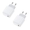 Confezione da 2 Caricabatterie da Muro USB-C PD da 30W, Adattatore di Ricarica Rapida per Smartphone, Tablet, Auricolari