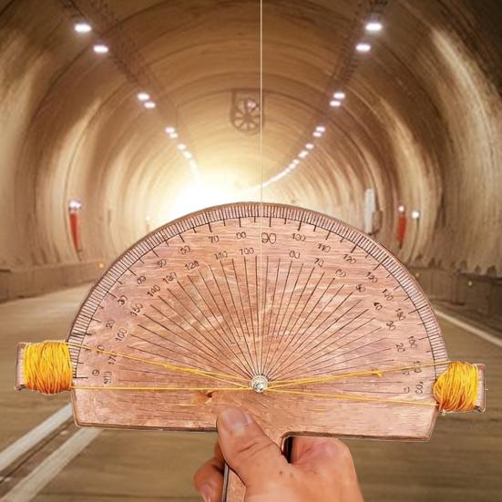 Holz Präzisions Rundkopf Winkelmesser Handwerker Maschinist Winkelmesser 0-180 Grad Messlineal Werkzeug