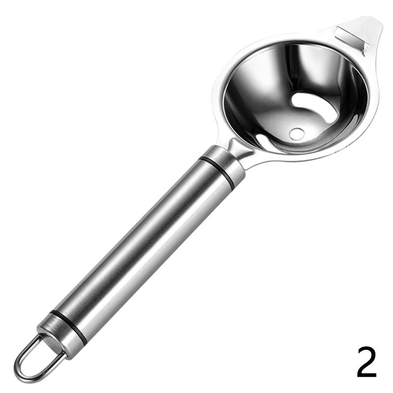 

Сепаратор яичного белка, инструменты из нержавеющей стали, фильтр для яичного желтка, гаджеты, кухонные аксессуары, делительная воронка, делитель ложки, посуда 2-hole