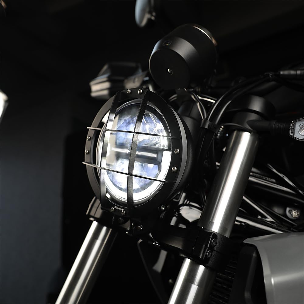 MAORANG FOR X350 x350 2023-2024 Headlight Guard Motorcycle Change Retro Head Guard Net Headlight Shade Accessories Bracket X350 Motorcycle Accessories