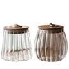 High Borosilicate Glass Tea and Candy Storage Jar with Bamboo Sealed Lid and Copper Ring