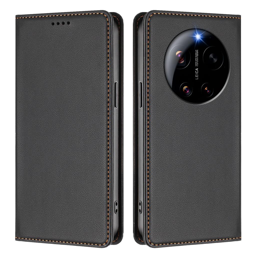 For Xiaomi 17 Ultra 5G Leather Wallet Case Magnetic Closure RFID Blocking Phone Cover