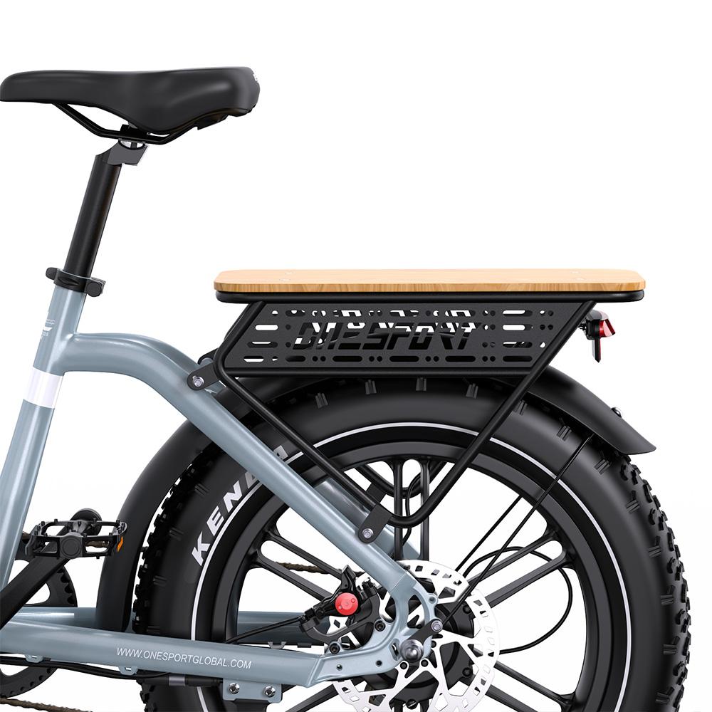 ONESPORT OT08 Elektrofahrrad 20" Fat Tire Hydraulische Bremse 500W Motor E-Bike Für Erwachsene 48V 18AH LCD Display Maximale Reichweite 80KM Maximale Zuladung 150Kg