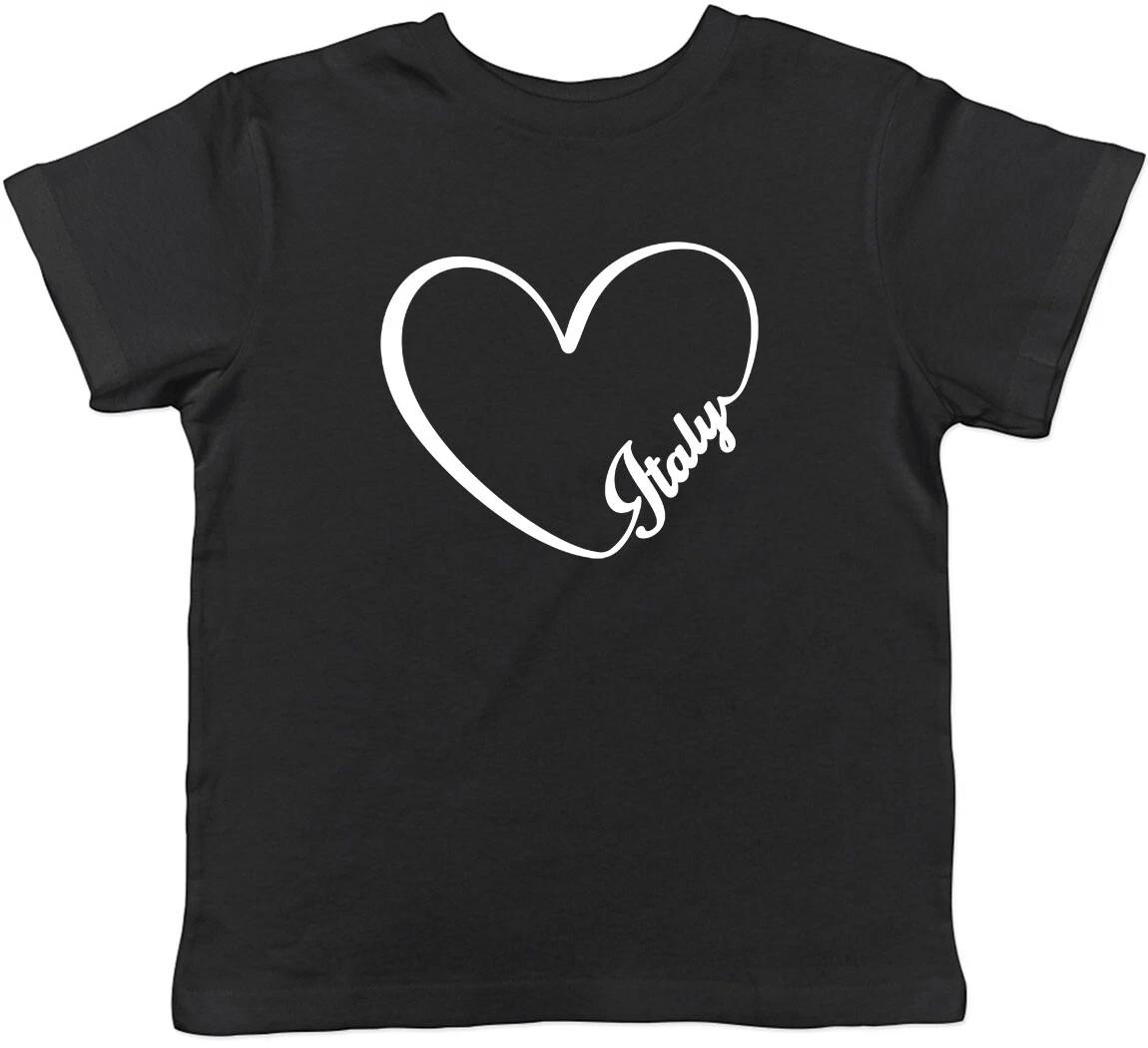 Love Heart - Italy Childrens Kids T-Shirt Boys Girls 160