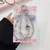 Light Luxury Temperament Purple Hairball Trojan Horse Beaded Mobile Phone Pendant Sweet and Cute Exquisite Kitty Cat Pendant Pendant