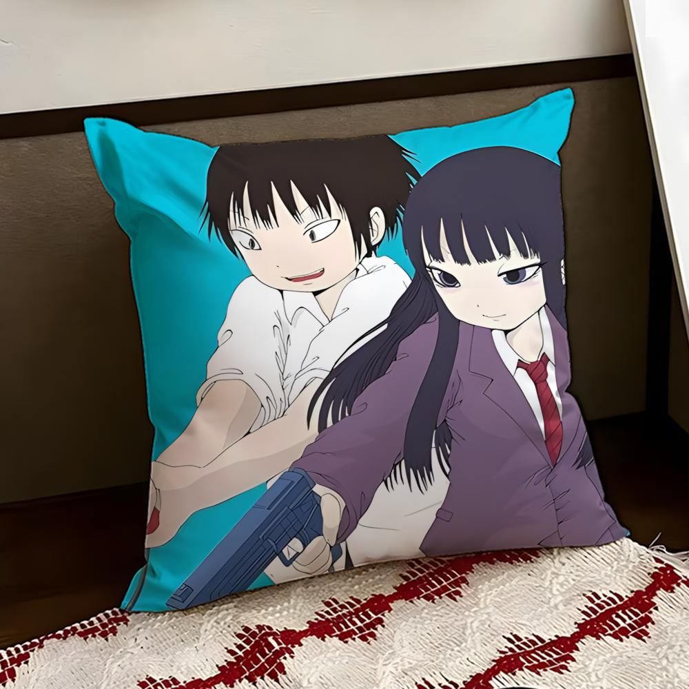 Cute HHi SScore Girl Cushion Cover Reversible Soft Durable Pillow Cover Home  Car MultiScene Use for Daily Comfort