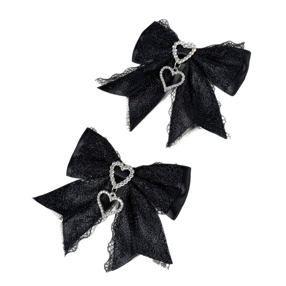 Sweet Hairpin Versatile Women's Barrettes Fashion Lace Bow Hair Clip  Hair Accessories