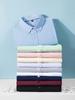 Plus Size Men's Solid Color Oxford Short-Sleeve Shirt - Summer Business Casual.