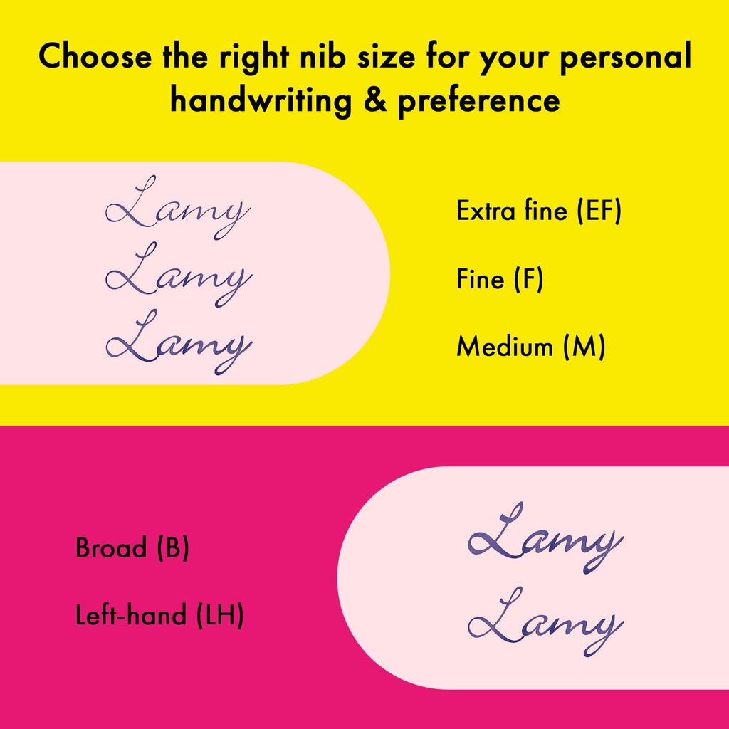 Lamy Safari Neon Pink Fountain Pen with Ergonomic Grip and Polished Steel Nib Ideal for All Writing and Calligraphy Includes LAMY T 10 Blue Cartridge