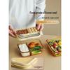 CAMUZ Amber Glass Lunch Box with Utensils