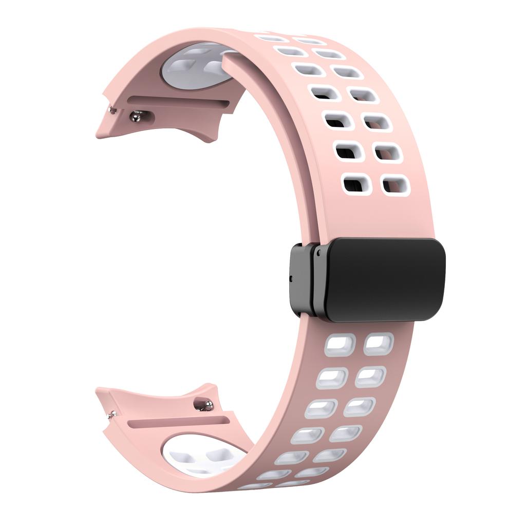 Magnetische D-gesp Siliconen Band Voor Samsung Galaxy Watch 6 5 4 Serie Sportband Voor Galaxy Watch 45 44 40/Classic 47 46 43 42