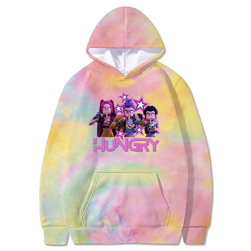 New KPop Peripheral Hooded Sweatshirt Personalized Versatile Pullover Loose Casual Fashionable Women's Hoodies