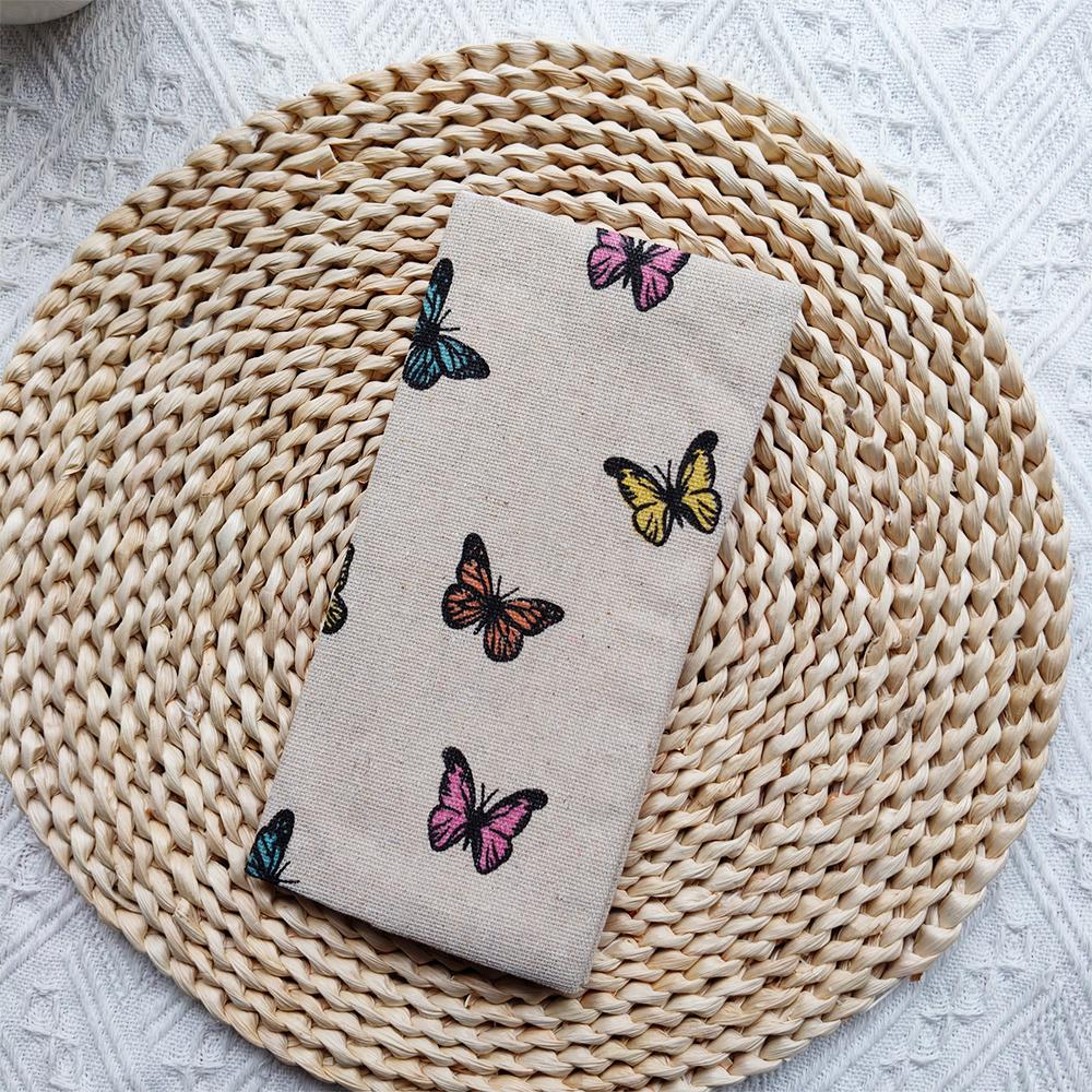 Fromthenon Cute Animal Flower Series Cloth Material Weeks Cover Weekly Diary Planner Notebooks Sleeve Office Stationery Supplies