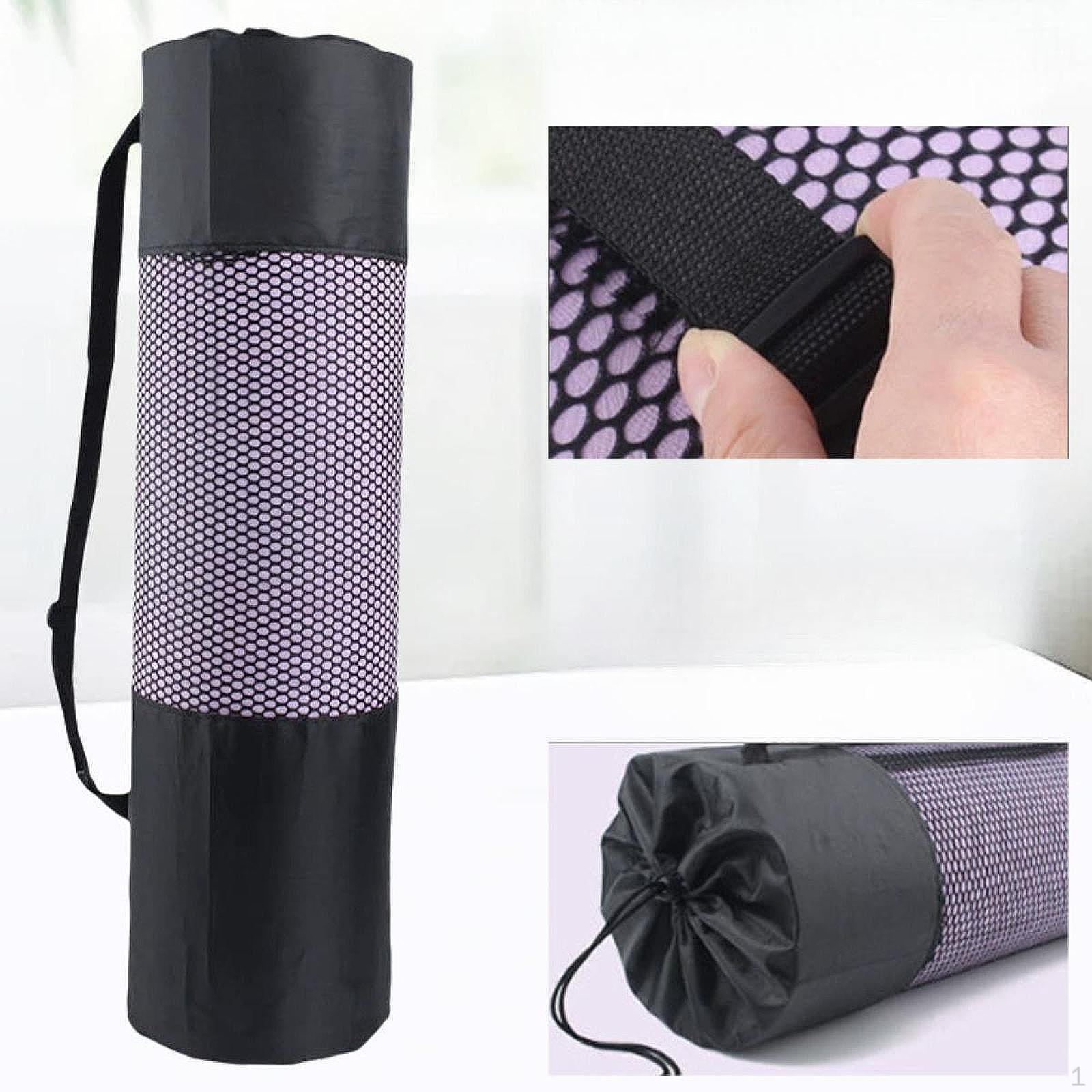 

Сумка для коврика Регулируемый плечевой ремень Держатель Спортзал Многофункциональный Дышащий Легкий Парк Пляж Сетка 15 cmx61 cm