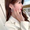 SUYU Autumn New Geometric Design Inlaid With Cubic Zirconia Exaggerate Atmosphere And Fashion Style Earrings