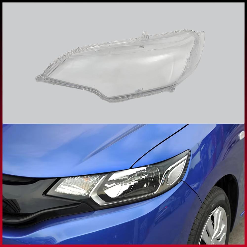 

For Honda Fit Jazz GK5 2014 2015 2016 2017 2018 2019 2020 Car Front Headlight Cover Lampshade Lampcover Caps Headlamp Shell Left Side