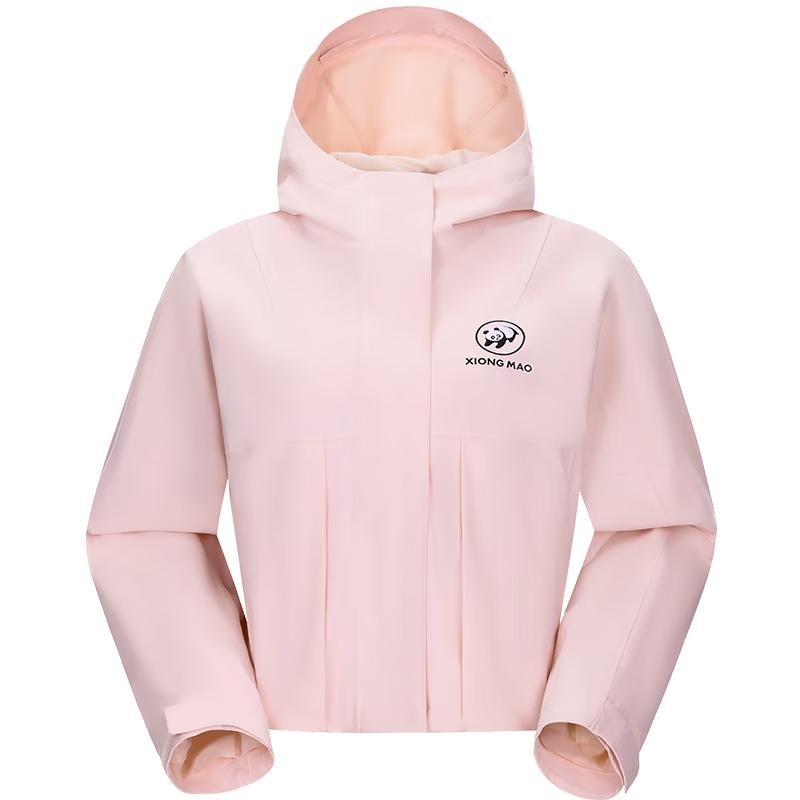 CAMEL Women's Outdoor Windproof Waterproof Short Windbreaker