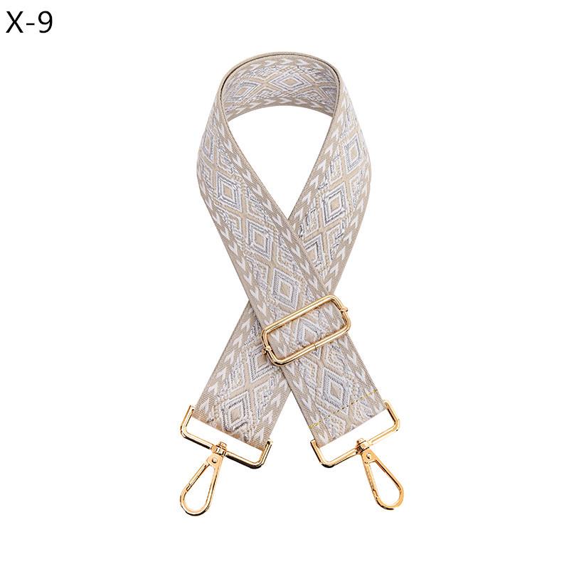 Európsky a americký diamantový vzor široký ramenný popruh pre dámske kabelky - nastaviteľný náhradný žakárový popruh crossbody.