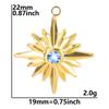 6pcs High Quality Stainless Steel Charm Star Pendants For Jewelry Making Supplies Pentagram Accessories DIY Keychian Charms Bulk