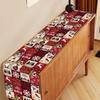 Christmas Table Runner Xmas Snowflakes & Elk Table Cover Christmas Decorations for Home 2026 Navidad Noel Gifts New Year 2026