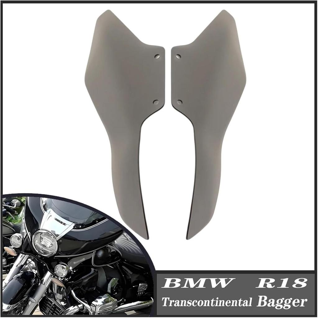 Compatible with BMW R 18 B R18B Bagger R18 Transcontinental 2021 2022 2023 2024 Motorcycle Wind Deflector Leg Protector Side Fairing Windshi(Smoke)