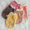 Dog Clothes Shu Cotton Lint Thickened Vest Clothing Teddy Bi Xiong Autumn and Winter Traction Buckle Clothing Teddy Cat Cotton Coat