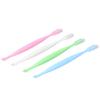 Lot de 4 brosses à dents orthodontiques à double extrémité pour le nettoyage des dents des appareils orthodontiques