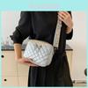 Stylish Pu Leather Street Fashion Small Crossbody Bag For Women With Zipper Closure