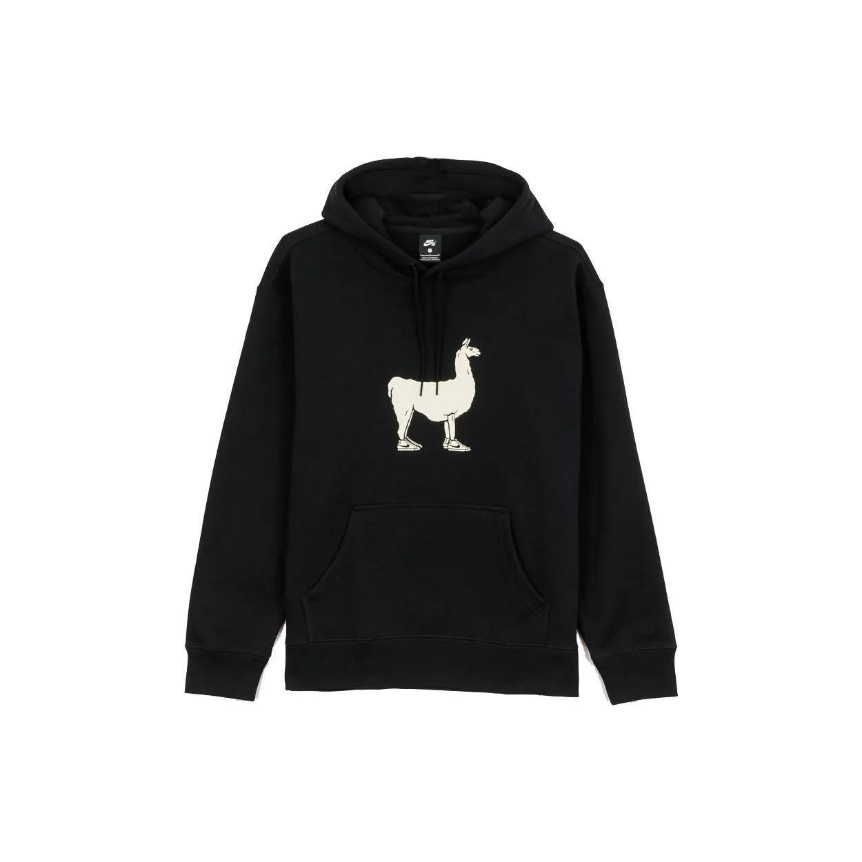 Nike SB Paul The Llama Popover Hoodie Черный/Кокосовое молоко Мужская уличная одежда DH3014-010 M