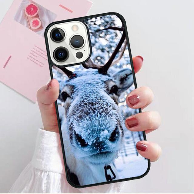 Reindeer Coque Shell For iPhone 17 Air 15 16 14 13 12 Pro Max 11 Pro Max Plus Phone Case Cover