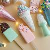 2pcs Cute Artificial Ice Cream Model Christmas Tree Hanging Decoration  Hotel Office Decor