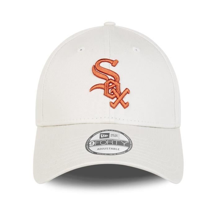 Casquette New Era 9Forty Strapback - Chicago White Sox - stone toffe - Homme - 100% coton