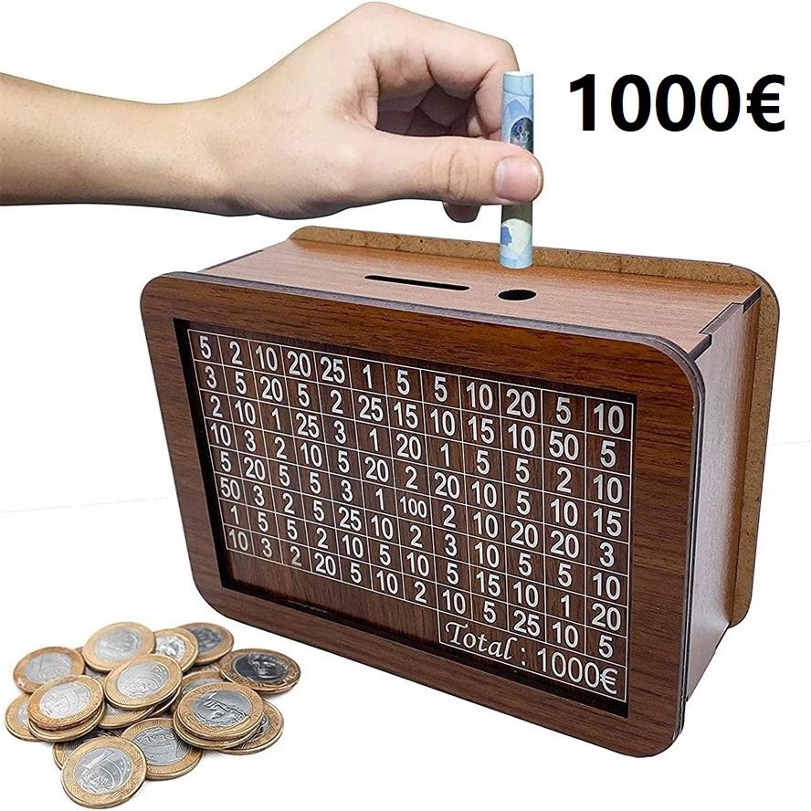 

Копилка для сбережений 10000 копилок для сбережений 10000 евро, детский кошелек, депозит со счетчиком, деревянная коробка для евро
