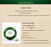 Anello Unisex in Giada Verde Spinacio Hetian con Certificato