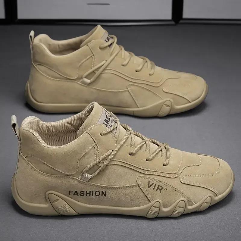 Fashion Men's New Autumn Breathable Casual Sports Shoes, Waterproof and Wear-resistant Workwear Shoes, Outdoor Lightweight Hiking Shoes