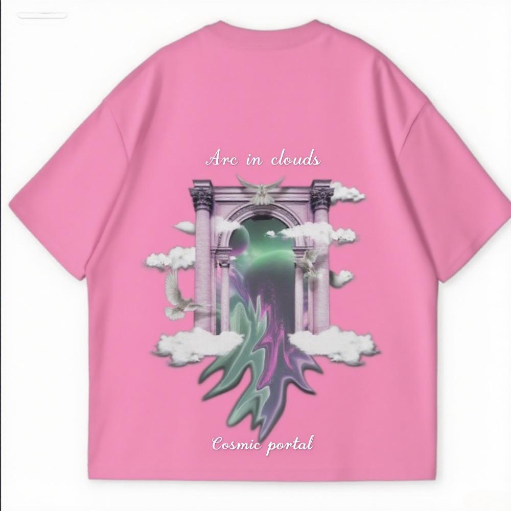 Fashion Leisure High-quality Comfortable Best-selling Light Cotton Short-sleeved and Couples Street Daily Style Printed T-shirts