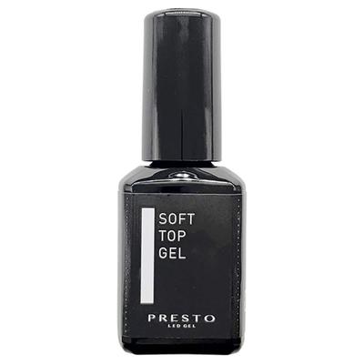 Presto Pinsel-Auftragbarer Weicher Top-Gel, 13g, UV/LED Kompatibel, Gel-Nägel