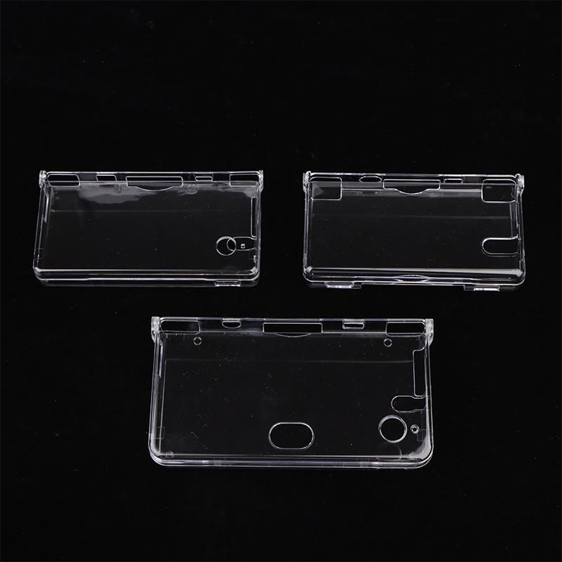 1Pc Plastic Transparent Crystal Shell Skin Case Cover For Ndsl/Ndsi/Ndsi Xl Console With Screen Protective Film