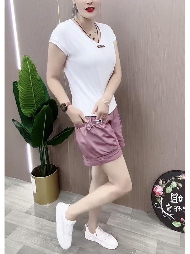2026 Women's High Waist Slimming Cargo Shorts - Summer Style, Versatile, Elastic, Casual Hot Pants