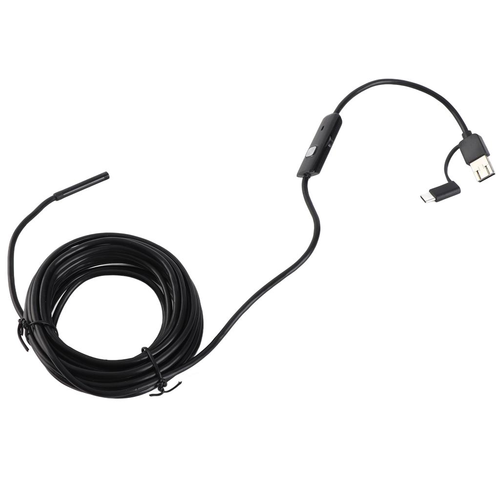Endoskop Kamera Handy PC USB Typ C 3 In 1 für Android mit LED-Licht für Automobil 5 Meter Hartdraht 5,5 mm