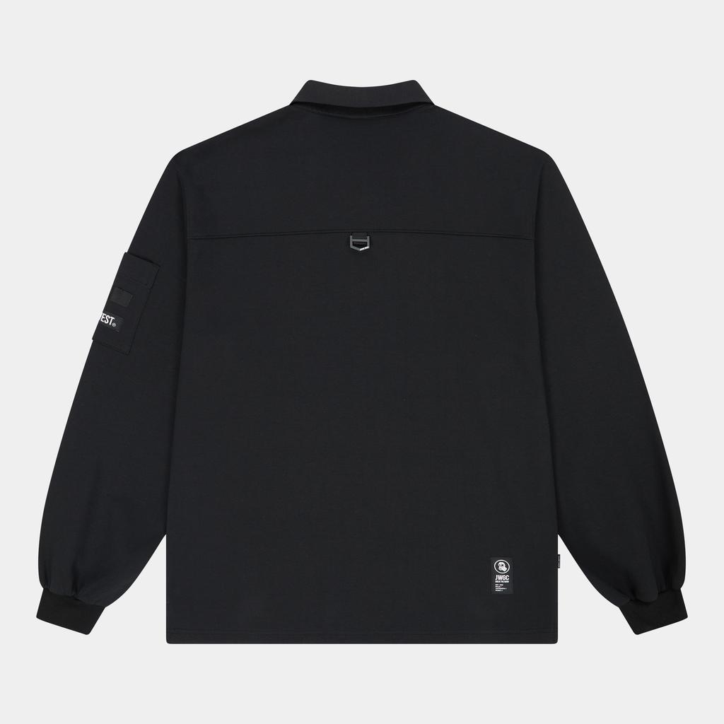 Jeimiweseuteu Squad Point Collar T-Shirt (Black)
