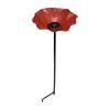 Handcrafted Metal Flower Stake Butterflies Feeder For Garden Decoration Doubles As Bees Watering Station And Bird Bath
