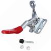 3 Inch Carbon Steel Quick Release Toggle Clamp, Red Rubber Grip Heavy Duty Latch Clamp for Woodworking Welding Mold Fixing